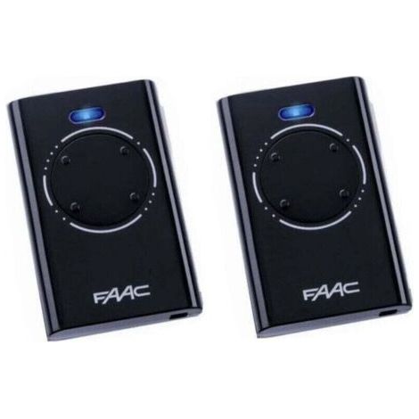 Green Mobility-Télécommande FAAC XT4 868 SLH NOIR Pack de 2 - Noir (1/4)