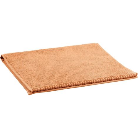Serviette invité essuie-mains pour salle de bain et WC couleur cannelle 30 x 50 cm - PANGIVO (1/5)