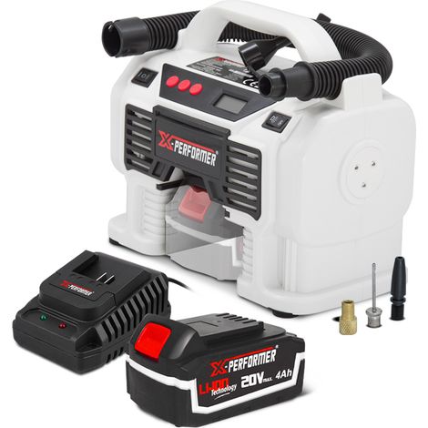 Gonfleur - dégonfleur sans fil 20V avec batterie 4Ah - X-Performer (1/4)