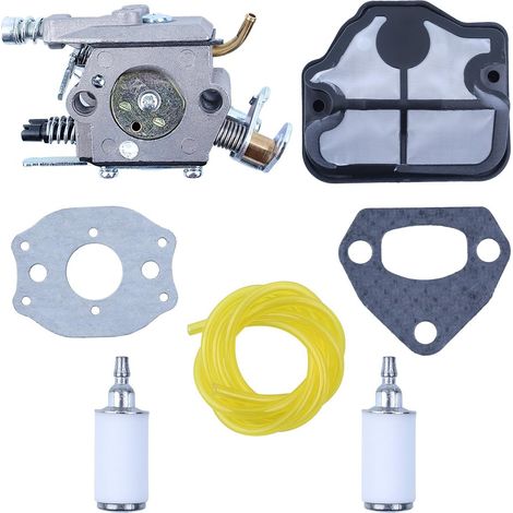 Kit de tuyaux de filtre à air du carburateur pour Husqvarna 142 141 137 136 136 36 41 Remplace Zama C1Q-W29E, Walbro WT-834 (1/5)