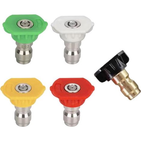 Boquillas de agua – 5 unidades, universales para hidrolimpiadoras, 1,2 mm, para coche y jardín. (1/5)