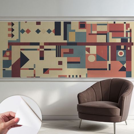 Fotomurale adesivo stickers - per camera da letto - per corridoio - decorazione casa moderna Composizione astratta 250x104 cm (1/5)