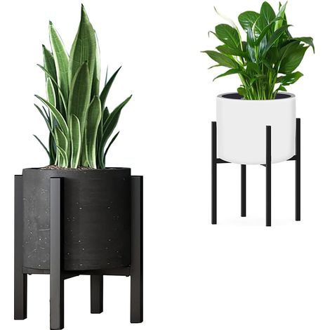Support Plantes Interieur Métal 24-38 cm Largeur Réglable, Intérieurs Extérieurs Porte Plante, Réglable, Support de pot Plante Exterieur (1/5)