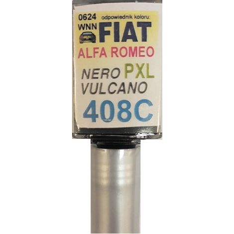 Fiat alfa 408C PXL nero vulcano pintura para coche reparador de rayones 10ml ARA (1/5)