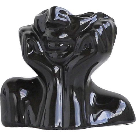 (S 2) Skulpturale Keramikvase – Vase mit menschlichem Gesicht, moderne und elegante Dekovase, matte Oberfläche (1/5)