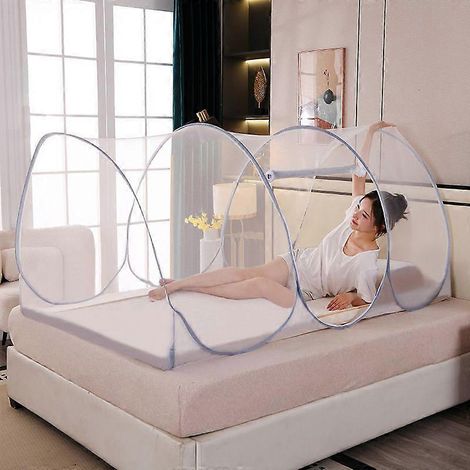 Moustiquaire pliable 10020090cm, porte simple, fond entièrement en maille. (1/5)
