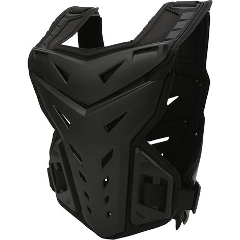 Motorrad-Schutzweste, hochgradig schützend, stoßdämpfend und atmungsaktiv, schwarzer Unisex-Brustschutz, geeignet für Offroad-Motorräder. (1/4)
