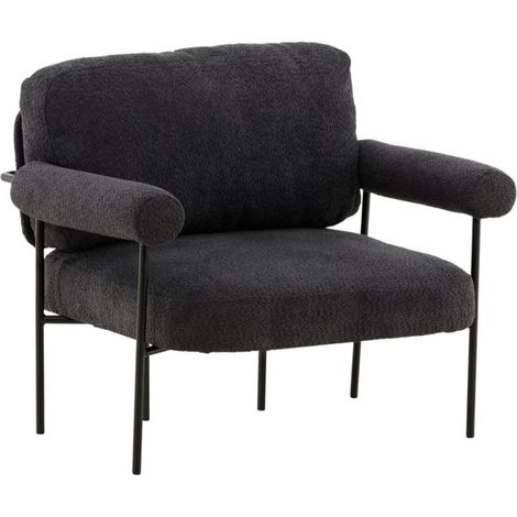 Fauteuil Design "Hokasen X Josefin" 95cm Gris Foncé (1/5)