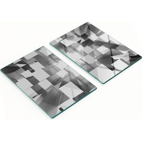 Tablas de cocina de vidrio templado con gráficos abstractos decorativos 2x40x52 cm (1/5)