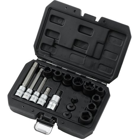 Draper 07114 Brake Caliper Socket and Bit Set (17 Piece)