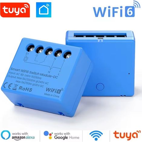 Tuya Modulo Relè a Contatto Pulito Smart Wi-Fi 6
