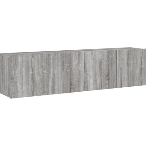 Maison Exclusive - Mobili TV a Parete 2pz Grigio Sonoma 80x30x41 cm