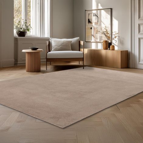 RELAX Tapis en tissu doux taupe - 120x160 cm (1/5)