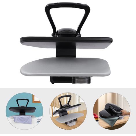 YISSALE - Presse à Vapeur Intelligente avec Écran Tactile - Presse de Repassage Numérique 2200W, 5 Réglages Tissus, Réservoir 1L, Vapeur 120 g/min, 90-200°C, Noir, Maison et Boutique (1/5)