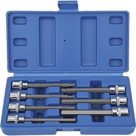 Serie 7 chiavi a brugola bussole maschio esagonali misure 3-10 mm