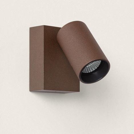 Applique da Parete per Esterni LED 10W Alluminio CCT Selezionabile Kuriya Ossido