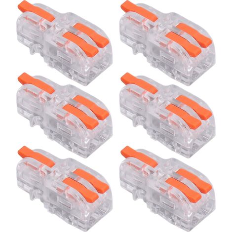 Lot de 30 connecteurs rapides pour câble DF-12 transparent PC cuivre bornier dénudage 10mm (1/5)