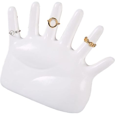 Resin Hand Jewelry Display Stand for Rings, Bracelets, Watches, Complete Round Hand Display Stand, Fade-Resistant Photography Prop (1/5)