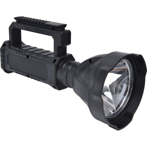 Lampe torche P50 rechargeable, projecteur LED puissant étanche pour camping, randonnée, exploration extérieure, usage domestique et urgence (avec batterie intégrée) (W5119) (1/5)
