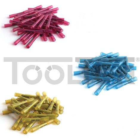 SET 150pz CONNETTORI TERMORESTRINGENTI GUAINE IMPERMEABILI TERMORETRAIBILI (1/4)