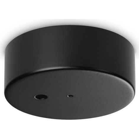 Rosone Contemporaneo Metallo Nero 1 Luce