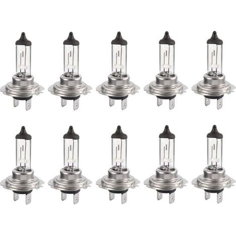 10pcs Bulbes Led 12V H7 55W, Durable Ampoule blanche chaude Feux de route/feux de croisement pour voiture (1/5)