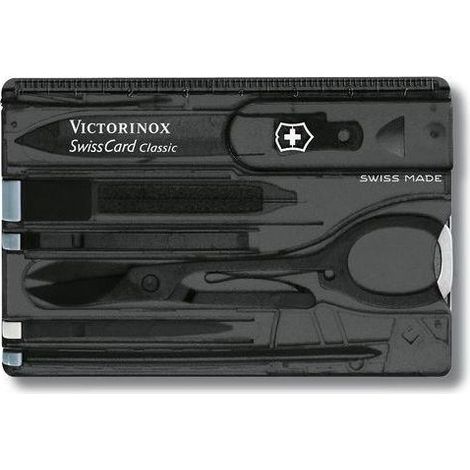 Victorinox SwissCard Classic astuccio make-up e manicure Nero, Trasparente ABS sintetico (1/2)