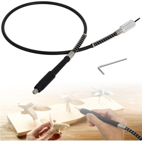 Axe Flexible Multifonctionnel Compatible avec Dre-Mel Wen Roybi Perceuse Outil Rotatif pour Meuleuse Électrique Mandrin Sans Clé par (1/5)