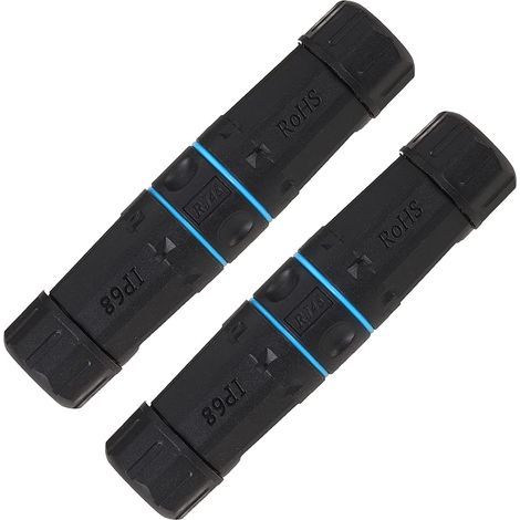Confezione da 2 connettori RJ45 schermati impermeabili IP68 Cat5/5e/6 8P8C Ethernet LAN femmina-femmina, adattatore di rete per esterni (1/5)
