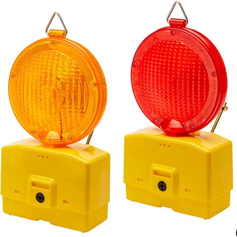 LAMPADA STRADALE STANDARD MAURER L. LED ARANCIO BATT. 2X6V (EX 92994)