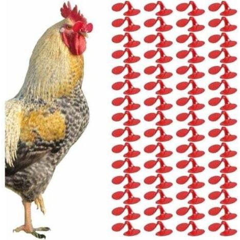 [NEVER USED] 100 Pcs Chicken Glasses, Small Anti-Peck Chicken Eye Glasses with Bolt, Generic Chicken and Rooster Pecking Prevention Pheasant Protector