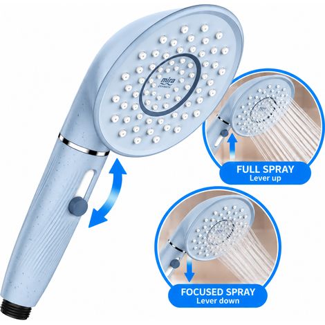 Mira Showers Dramatik Showerhead Multi Mode Shower Head - Glacier Blue Handset (1/5)