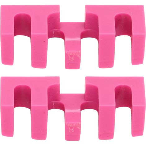 2 Pièces Écarteur de Cadre de Raquette de Badminton Intégré, Adaptateur de Tension Haute, Protecteur d'Outils de Cordage Rose (1/5)