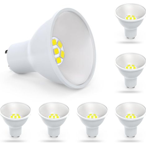 6er-Pack – GU10 LED 5W – Schienenspot – 110V – 6000K Tageslicht – Nicht dimmbar