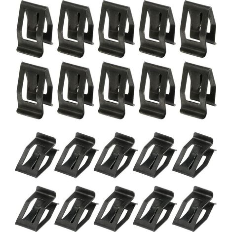 40 clips de fixation, métal, pour tableau de bord, console centrale, garniture porte, voiture (1/5)