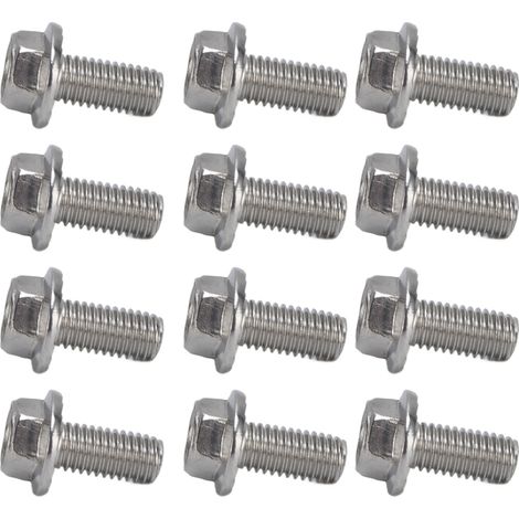 Lot de 20 vis hexagonales à bride M10x1.5 inox A2-70 avec rondelle DIN6921 M10x20 (1/5)