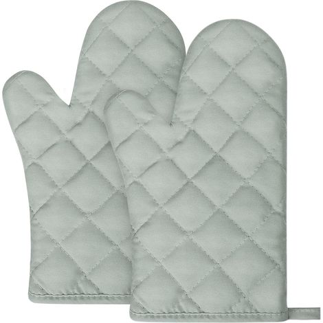 1 Paire Gants de four, Coton matelassé, Antidérapants, Résistance chaleur, Cuisine Barbecue (1/5)