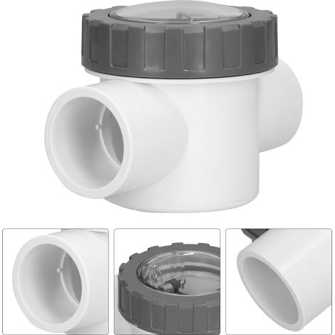 Clapet anti-retour transparent en PVC pour piscine - Accessoires de remplacement (V401A) (1/5)