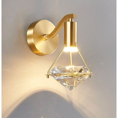 Applique murale LEMROE dorée, luminaire intérieur E27, lampe murale design pour chambre, spot mural élégant, éclairage décoratif doré (1/5)