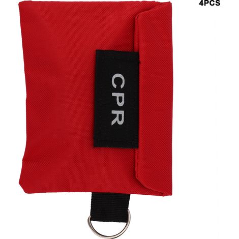Ecran Facial CPR - Protection Buccale pour Réanimation Cardio-Pulmonaire - Usage Médical et Pédagogique - 4 Pièces (1/5)