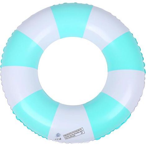 royaluxe -Bouée de Natation de Rond, Anneau de Natation Bouée, Bouée Gonflable Rétro Rayée en PVC Bouée Piscine, Gonflable pour Piscine, Décoration pour Fête de Piscine Plage Partie Jeux Vacances (1/4)
