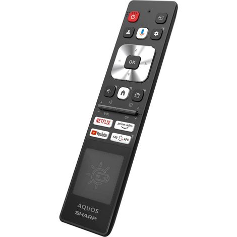 Sharp Sunremo AN2303-2024-GTV-S Telecomando Solare Universale per Smart TV