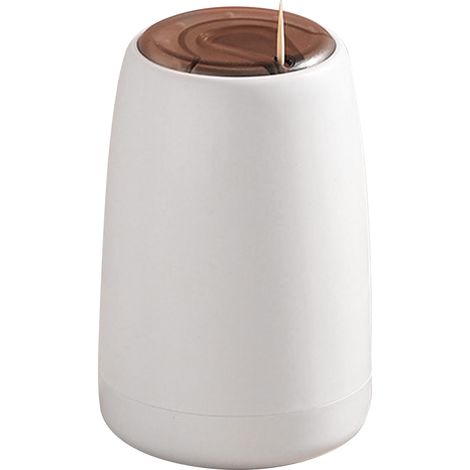 Dispenser automatico di stuzzicadenti, con supporto a scomparsa, contenitore per la cucina di casa e ristorante, di colore bianco. (1/5)