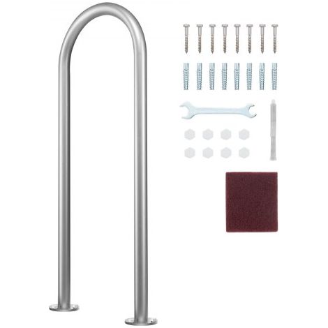 Rampe Piscine - 915x400 mm Main Courante Piscine Aluminium avec (1/5)