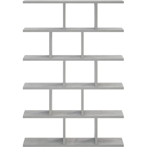vidaXL Estante de pared Gris Hormigón 70 x 17 x 101 cm (1/2)