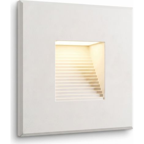 Weiße LED-Treppenhausleuchte 230 V, Aluminium 3000 K (warmweiß) ledroom (1/5)