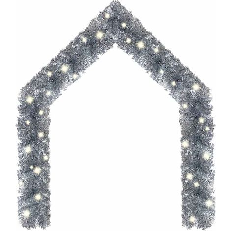 vidaXL Guirnalda de Navidad con luces LED plateado 20 m (1/2)