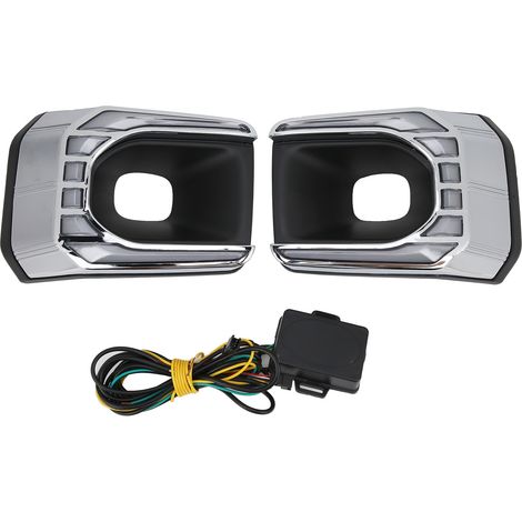 Paar galvanisierte LED-Tagfahrlichter für Hilux Revo Rocco 2020-2021, Autoersatz, helles weißes Licht. (1/5)
