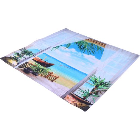 Tapisserie murale en polyester à motif paysage, idéale pour la chambre ou le balcon (230 x 180 cm). (1/5)