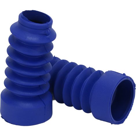 Cache-poussière en caoutchouc pour amortisseur avant moto, 2 pièces, remplacement DIO 18/27/28/34/35, couleur bleue, protection anti-poussière, compatible scooter, kit de rechange. (1/5)